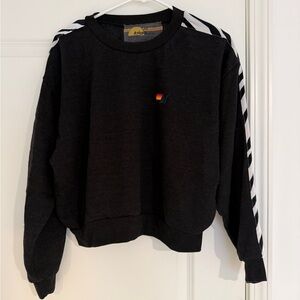 Aviator Nationals women’s black zebra sweatshirt XS xsmall